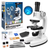 1 x RAW Customer Returns deAO children s microscope, junior beginner s microscope with LED lighting and color filter with 3x magnification, toy for experiments - RRP €21.62