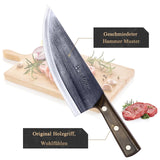 2 x RAW Customer Returns Chef s Knife Kitchen Knife Anti-Rust Oil Coating Kitchen Knife Ultra Sharp Knife with Sheath Hand Forged High Carbon Steel Butcher Knife for Home Kitchen Restaurant Cooking Camping - RRP €53.08