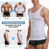 1 x RAW Customer Returns SLIMBELLE Shapewear Men s Compression Shirt Figure Shaping Tummy Control Undershirt Body Shape Underwear Tank Top Sleeveless Undershirt Elastic Vest Slim Bodice Waist Shaper Belly Vest for Men - RRP €21.31