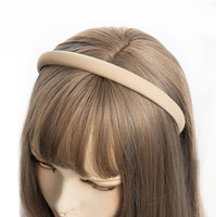 1 x RAW Customer Returns axy fabric headband with fine metallic threads - padded - beautiful women s headband hair accessories headband HRK7B beige  - RRP €10.07