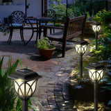 1 x RAW Customer Returns G rvitor LED solar lights garden, pack of 6 warm white solar lamps for outdoor garden, IP65 waterproof decorative solar garden lights for lawn, walkway, landscape, balcony, Christmas - RRP €32.41