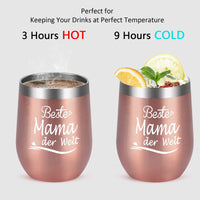 1 x RAW Customer Returns Livole Best Mom in the World Gift Mother s Day, Christmas gifts for mom, mothers, stepmother, gift ideas for mother, mom mug, 350ml stainless steel mug, double-walled thermal mug coffee to go - RRP €14.11