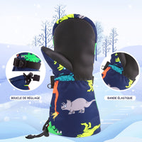 11 x Brand New SEYUFN Children s Waterproof Winter Gloves Breathable Warm Outdoor Ski Gloves for Kids Boys and Girls Ages 2-6 Colorful Dinosaurs, 4-6 Years  - RRP €330.0