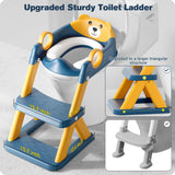 1 x RAW Customer Returns Rabb 1st toilet ladder for children, upgraded children s toilet for boys and girls, 2-in-1 children s toilet seat with stairs, splash-proof and non-slip step. - RRP €39.99