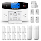 1 x RAW Customer Returns PGST alarm system 18 pieces, 2G GSM WLAN burglar for home security, real-time app push, can be expanded as required - works with Alexa for door windows, mobile homes, apartments, garages - RRP €126.73