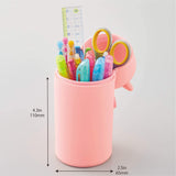 1 x RAW Customer Returns LIHITLAB Kawaii Japanese Pig Large Stand Up Pencil Case For School Office College, Cute School Supplies, Animal Pen Holder Pencil Holder Girls, Artist Pencil Case, Pig A7714-5  - RRP €25.01