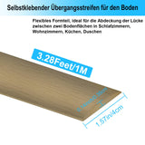 7 x Brand New Transition profile self-adhesive PVC transition rail Transition for floors Waterproof unperforated cover strip Maple color sample 4cm wide 1m long - RRP €69.93