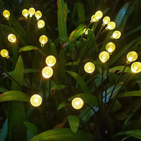 12 x Brand New Neioaas 2pcs Solar Lights Swing by Wind, 6 LED Solar Firefly Lights Waterproof Swinging Solar Lights with 2 Modes Path Lighting Decoration for Garden Yard and Pathway - Warm Lights - RRP €244.8