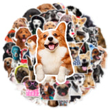 1 x RAW Customer Returns Dogs 50 Pack Dog Stickers, Waterproof Vinyl Stickers for Cars, Motorcycles, Laptops, Bicycles, Skateboards, Snowboards, Luggage, MacBook, iPad and More, Easy to Apply and Peel - RRP €20.4