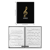 1 x RAW Customer Returns Irich A4 Music Folder, Waterproof Plastic 50 Compartments 100 Pages Presentation Folder Register Folders Music Sheet Choir Folder for Documents, Paper, Artworks, Paintings, Photos 31.5 x 24.6 cm, Black  - RRP €17.14