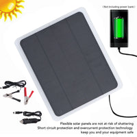 1 x RAW Customer Returns TOPINCN 20W 12V Solar Panel Kit, Solar Charging Panel Solar Panel Car Battery Charger Trickle Charger for Car Boat, Motorcycle, RV, Home, Off Grid System - RRP €26.19