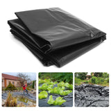 1 x RAW Customer Returns PALUDO 2 x 6M Extra Thick Polyethylene Film Black Greenhouse Film Plastic Film Dust Protection Film Tear-Resistant Garden Film Made of Polyethylene for Gardening Greenhouse Polytunnel 250Mu 1000G  - RRP €18.25