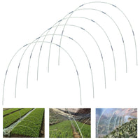 1 x RAW Customer Returns GGOUPTY Greenhouse Hoops 6 Sets of 7 Ft Removable Greenhouse Rings for Plant Cover Polytunnel Greenhouse Hoops Arches Plastic Fiberglass Planting Tunnel for Garden Fabric Garden Stakes - RRP €17.95