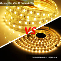 1 x RAW Customer Returns 2M LED strip with switch, super bright LED tape, LED strip IP65 waterproof, warm white - RRP €23.99