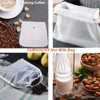 3 x Brand New Nut Milk Bags, 4 Pack 12 x 12 Reusable Food Filter Bags Strainer for Almond Milk, Juices, Tea, Yogurt, Cheese, Cold Brew, Wine, Herbs - RRP €61.2