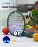 1 x RAW Customer Returns Buzbug 2 in 1 Electric Fly Swatter, High Voltage Foldable USB-C Electric Fly Swatter with UV Light Trap, Electronic Fly Swatter for Indoor and Outdoor Use - RRP €12.1