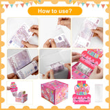 5 x Brand New Partideal money gifts birthday, Happy Birthday gift box, DIY gift wrapping, surprise box puzzle box money box, money box for money gifts, mystery box for friends family children mermaid  - RRP €15.05