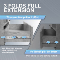 1 x RAW Customer Returns SHUHANG drawer runners fully extension 45 kg load capacity with ball bearing drawer extension 200 250 300 350 400 450 500 550 600 mm, side mounting 1 pair - RRP €26.88