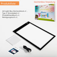 1 x RAW Customer Returns XIAOSTAR Led Light Pad A4, light table adjustable light box copy board light box, with Type-C charging cable for diamond painting sketching animation A4  - RRP €32.99