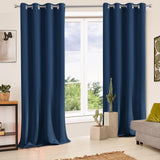 1 x RAW Customer Returns MAXIJIN Waterproof Insulated Window Curtains Soft Dark Curtains for Bedroom 2 Panels Thermal Insulated Curtains with Grommets for Indoor, Living Room W 140x H 240 CM, Beige  - RRP €23.59