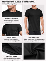 1 x RAW Customer Returns Pack of 3 sports t-shirts for men, short sleeve, quick-drying, breathable functional shirt, running shirt, summer sports shirt for men, sports shirt, fitness shirt, training shirt, running shirts - RRP €30.99