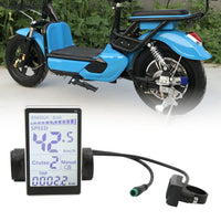 1 x RAW Customer Returns Keenso Electric Bike LCD Meter E-Bike 5 Pin 24V 36V 48V 60V Universal E-Scooter M5 LCD Screen for 31.8 22.2mm Electric Bikes - RRP €45.21