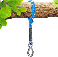 1 x RAW Customer Returns BeneLabel Hanging Rope, 0.5M Hammock Swing Strap Attachment Suspension Cord with Hook 400lbs for Outdoor Tree Hanging Chair Playground Set, 2500lbs, 10mm Diameter, Blue - RRP €14.59