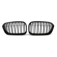 1 x RAW Customer Returns TOPTHAN Suitable for BMW 1 Series F20 F21 2015 2016 2017 2018 2019 Front Kidney Radiator Grille Kidney Black Gloss Radiator Front Double Ribs Grill Left Right - RRP €42.35