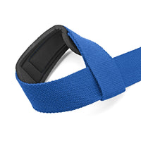 4 x Brand New NYLM lifting aids strength training - padded lifting straps for fitness and professional bodybuilding - more grip strength without annoying cutting, blue - RRP €144.0