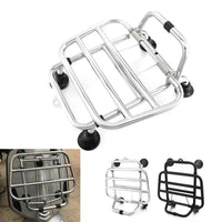 1 x RAW Customer Returns PSLER Motorcycle Parts Front Luggage Rack for Vespa GTS 300 2019-2023 Front Shelf Front Luggage Rack Bracket Silver  - RRP €109.69