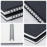 1 x RAW Customer Returns Yarotm Notebook A5 Dotted - 2 pieces notepads A5 dotted - 100g m dotted 5mm spiral book - 14x21cm journal notebook black - notebooks notebook spiral pad A5 - RRP €13.1