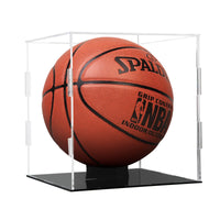 1 x RAW Customer Returns Basketball Display Case, Transparent Acrylic Football Basketball Display Case with Stand, Acrylic Display Case for Action Figures, Toys, Collectibles, Football Display Case - RRP €36.29