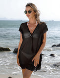 3 x Brand New Irevial Beach Dress Women s Bikini Cover Up Summer Beach Poncho Beach Tunic Transparent Beach Holiday Swimsuit Casual Loose Pareo - RRP €69.0