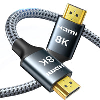 1 x RAW Customer Returns ARISKEEN 8K HDMI 2.1 Cable 6M, 48Gbps High Speed Nylon Braided HDMI Cable, Supports 8K 60HZ, 4K 120Hz, eARC HDR10, Compatible with TV Xbox One PS4 PS5 Switch Monitor Soundbar DVD - RRP €26.51