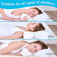 1 x RAW Customer Returns Clieey Side Sleeper Back Sleeper Stomach Sleeper Pillow Anti Wrinkle Aging Pillow Gel Foam with Shredded Memory Foam for Sleeping Extra Pillowcase Included  - RRP €49.07