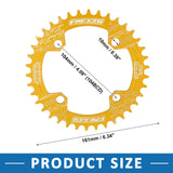 1 x Brand New ABSOPRO bicycle crankset tooth plate 38 teeth 104mm wide chainring crankset tooth - RRP €36.0