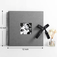 1 x RAW Customer Returns Vienrose Photo Album 30 x 30 cm Spiral Album for Self-Design and Gluing DIY Silk Ribbon Photo Book 80 Black Pages for 400 10x15 Photos Baby Valentine s Day Birthday Anniversary Gift - RRP €27.99