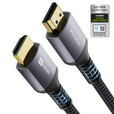 1 x RAW Customer Returns Stouchi HDMI 2.1 Cable 2m Certified, 10K 8K Ultra HD 48Gbps High Speed 8K120 4K120 144Hz RTX 3080 eARC HDR10 4 4 4 HDCP 2.2 2.3 Dolby Compatible with Roku TV PS5 Xbox Series X LG - RRP €12.41