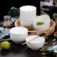 1 x RAW Customer Returns Lawei 12 pieces porcelain bowls 300ml ceramic dessert bowl cereal bowls salad bowls round dessert bowl porcelain dip bowls for ice cream, dessert, milk, white - RRP €30.99