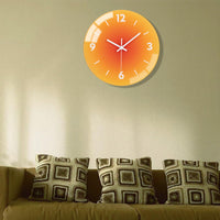 1 x RAW Customer Returns ACCSHINE Wall Clock Without Ticking Noise Silent Modern 30cm Quartz Large Battery Operated Wall Clock Easy to Read for Room Home Kitchen Bedroom Office School Orange  - RRP €22.99