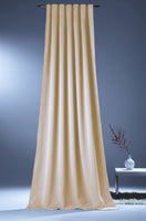 1 x RAW Customer Returns NOVUM fix Soprano curtain, curtain for blackout and thermal effect, ruffle tape, opaque and opaque, dimming quality, 140x175 cm WxH , beige - RRP €10.03