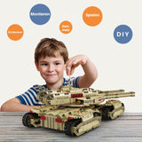 1 x RAW Customer Returns Mould King 20011 Technic Tank Model Building Blocks, 3296 Pieces Technology Construction Kit for Adults and Children, Remote Controlled Tank with Remote Control and App Dual Control - RRP €162.85