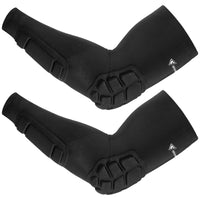 1 x RAW Customer Returns Newbyinn Padded Arm Guards 2 Pack, Elbow Forearm Arm Warmers With Padding Elbow Pads for Volleyball Football Basketball - RRP €21.99