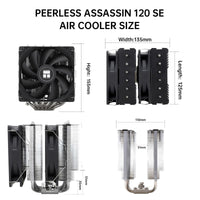 1 x RAW Customer Returns Thermalright Peerless Assassin 120 SE ARGB CPU Air Cooler, 6 Heatpipes Aluminum Heatsink Cover, for Intel 1700 115X 1200, AMD AM4 AM5 - RRP €42.28