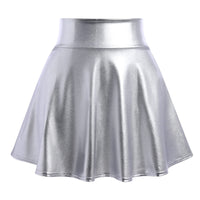 1 x RAW Customer Returns Space Girl Costume - Women s Alien Costume Sexy Metallic Dresses Silver Top Shiny Skirt Alien Headband 80s Festival Carnival Halloween Cosplay Clubwear Holographic Rave Outfit Silver 05 S - RRP €28.7