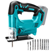 1 x RAW Customer Returns Cordless jigsaw compatible with Makita 18V 21V lithium battery, cordless pendulum action jigsaw, quick blade change for wood, PVC, plywood and metal not batteries  - RRP €69.41