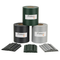 1 x RAW Customer Returns iFence privacy strips 50 meters x 19 cm including 30 clips various colors green  - RRP €34.27