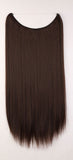 3 x Brand New Rich Choices 50cm Hair Extension Hairpiece Extensions One Weft Hair Thickening Straight - Medium Brown - RRP €41.97