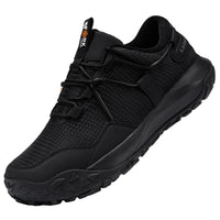 1 x RAW Customer Returns LARNMERN PRO Work Shoes Men Safety Shoes Men Steel Toe Caps Comfort Sporty Breathable Protective Shoes Laces Work Safety Shoes Black, EU43 - RRP €44.39