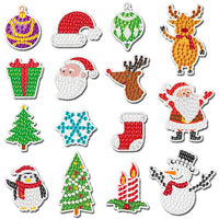 4 x Brand New MEZHEN Diamond Embroidery Christmas Diamond Painting Child Diamond Painting Sticker Christmas Tree Santa Claus 5D Diamond Painting Christmas Decoration Painting by Numbers - RRP €76.8